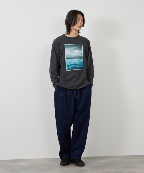 tシャツ 「T-GRAPHICS / ティーグラフィックス」フォトプリント長袖T