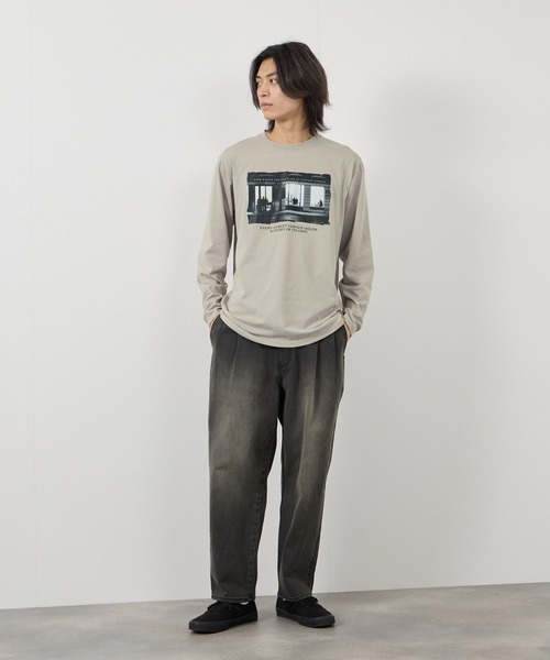 tシャツ T-GRAPHICS フォトプリント長袖Tシャツ メンズ レディース