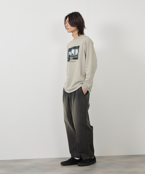 tシャツ T-GRAPHICS フォトプリント長袖Tシャツ メンズ レディース