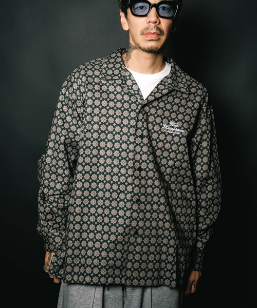 NineMicrophones（ナインマイクロフォンズ） シャツ OPEN COLLAR WIDE