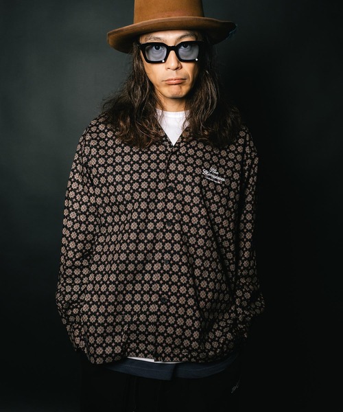 NineMicrophones（ナインマイクロフォンズ） シャツ OPEN COLLAR WIDE