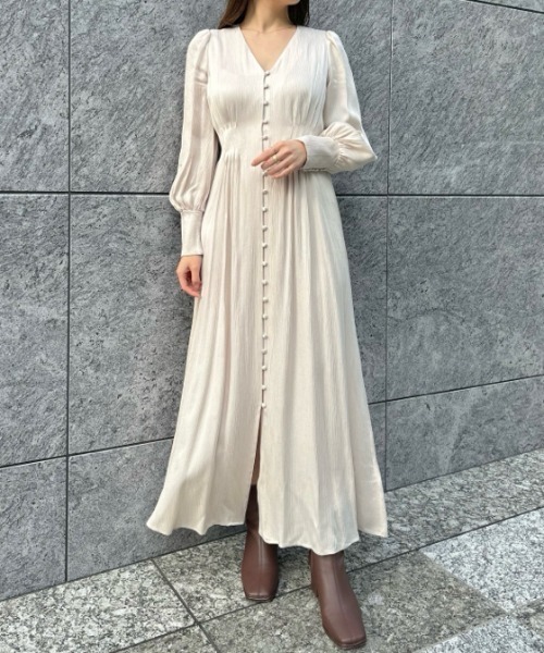 「FRAY I.D」 長袖ワンピース 0 ピンク レディース_画像3