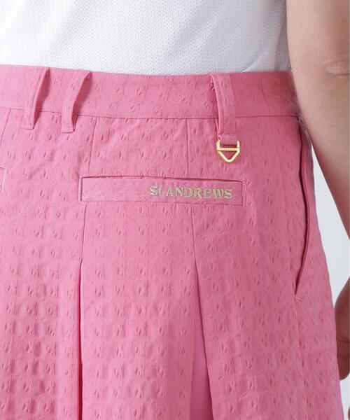 St ANDREWS スカート 「St ANDREWS」千鳥楊柳ストレッチスカート