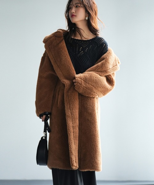 「SAISON DE PAPILLON」 コート M ブラウン レディース_画像3