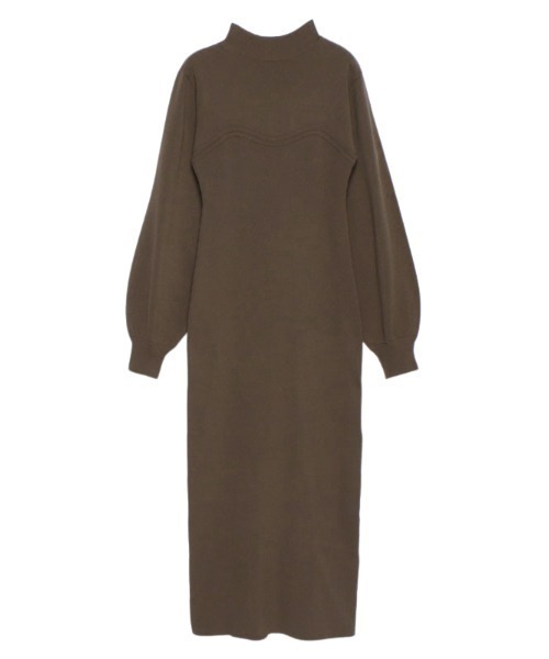 「anuans」 ニットワンピース FREE ベージュ レディース_画像6