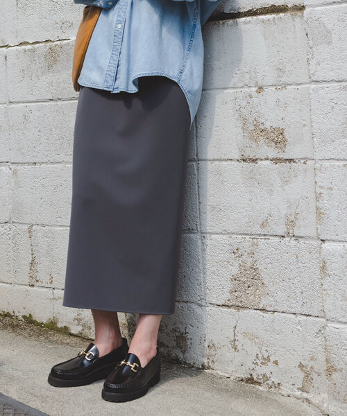 「NOBLE」 スカート 40 グレー レディース_画像3