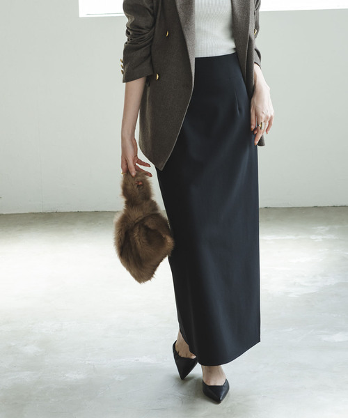 「NOBLE」 スカート 40 グレー レディース_画像4