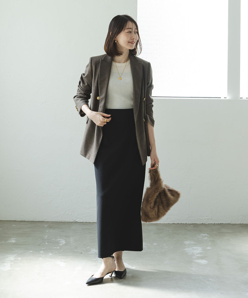 「NOBLE」 スカート 40 グレー レディース_画像5