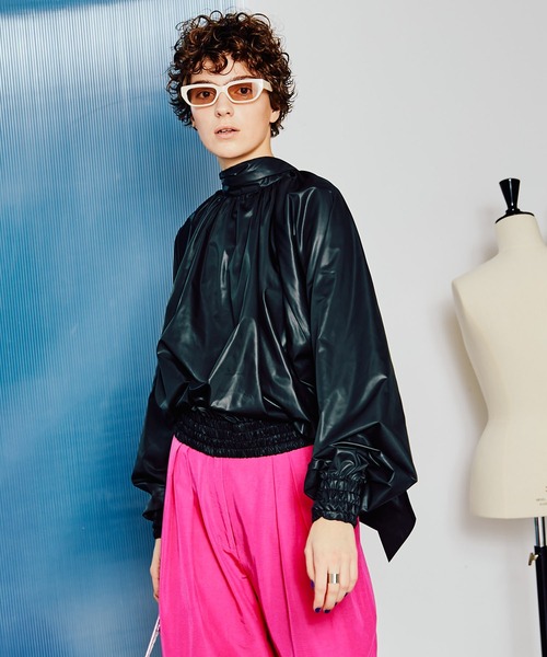 「MAISON SPECIAL」 長袖ブラウス FREE グレー レディース_画像5