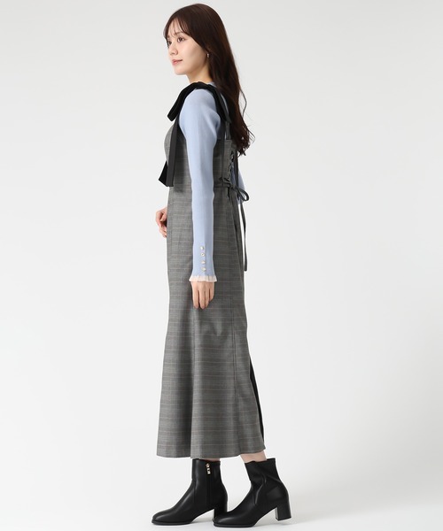 「31 Sons de mode」 ノースリーブワンピース S グレー レディース_画像2