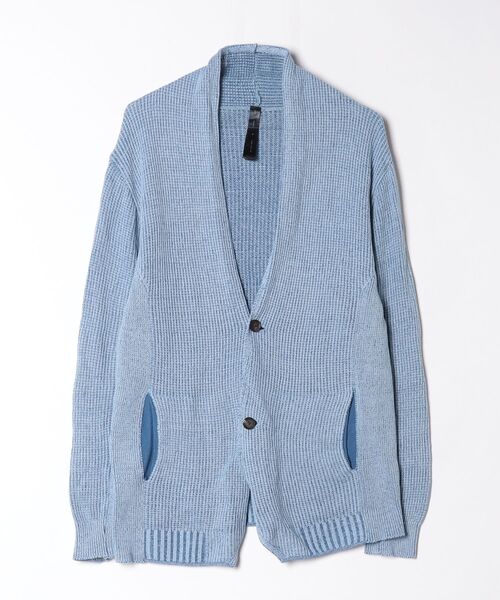 「wjk」 ニットカーディガン MEDIUM ブルー系その他 メンズ