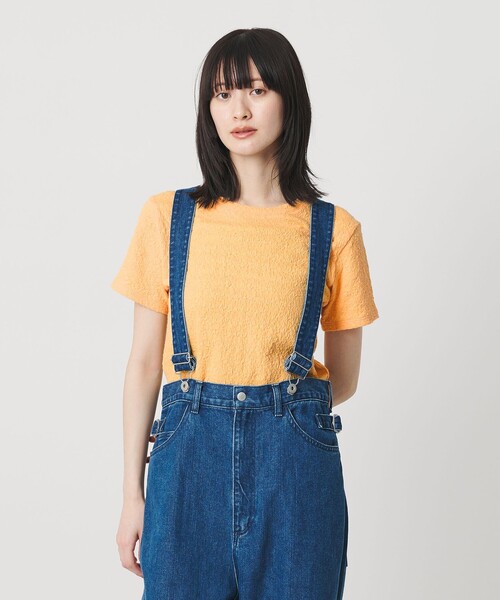 BEAUTY＆YOUTH UNITED ARROWS tシャツ ジャガード コンパクト ショート