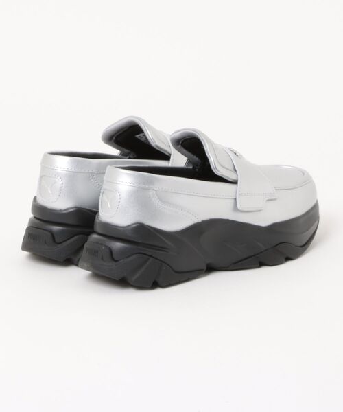 スニーカー PUMA プーマ W LOAFYR METALIC 408165 ABC-MART限定 *01SILVER/BK レディースの画像