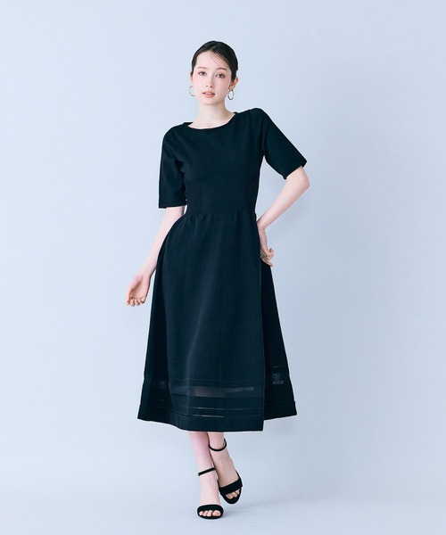 ワンピース 美シルエットニットワンピースの画像
