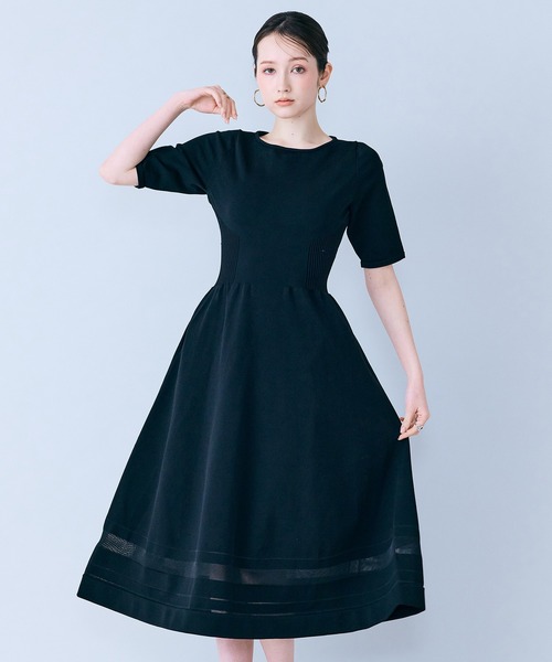 ワンピース 美シルエットニットワンピースの画像