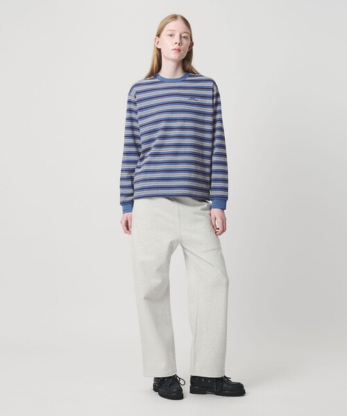 NICE WEATHER tシャツ 「NICE WEATHER」ボーダー ロングスリーブ T