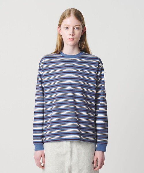 NICE WEATHER tシャツ 「NICE WEATHER」ボーダー ロングスリーブ T