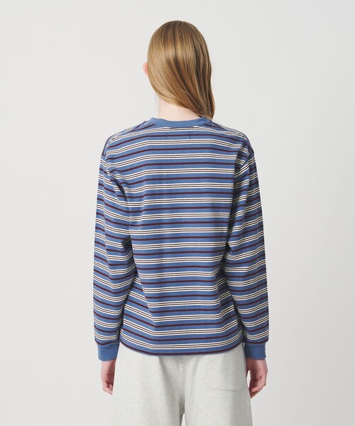 NICE WEATHER tシャツ 「NICE WEATHER」ボーダー ロングスリーブ T