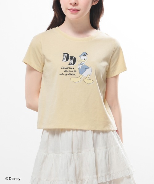 Honeys（ハニーズ） tシャツ 半袖 ディズニー／コンパクトTシャツ