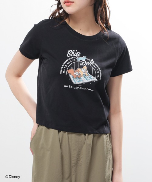 houseonthehillレディースtシャツ Honeys（ハニーズ） tシャツ 半袖 ディズニー／コンパクトTシャツ