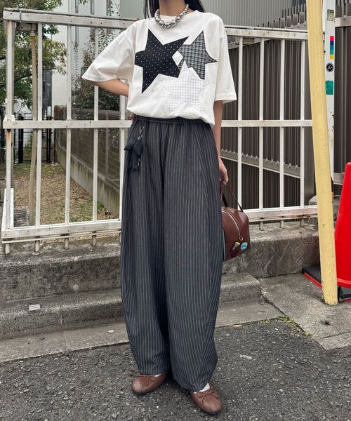 CIAOPANIC（チャオパニック） tシャツ 半袖 スターパッチワークTee