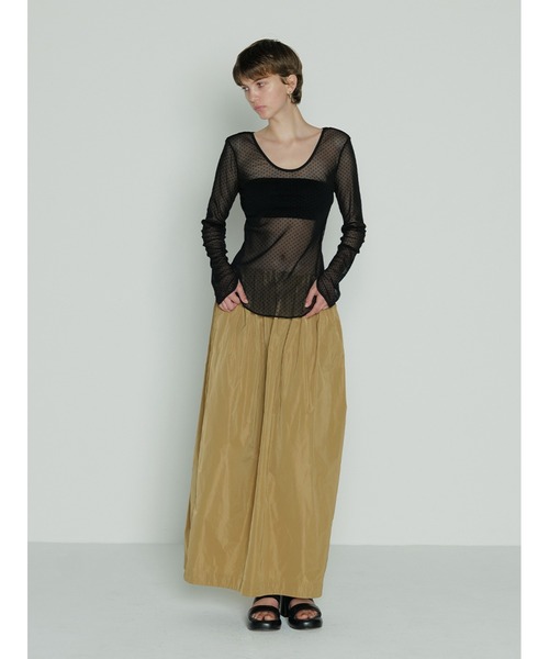 「SORIN」 長袖カットソー 38 ベージュ レディース_画像8