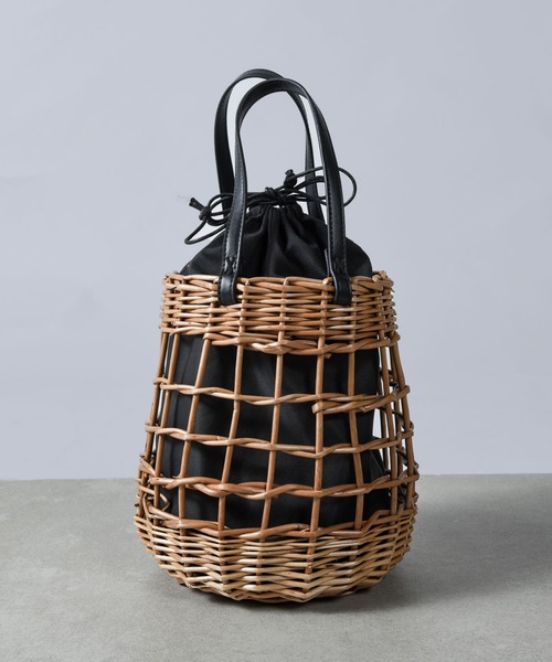 「folka」 かごバッグ ONE SIZE ブラック レディース_画像2