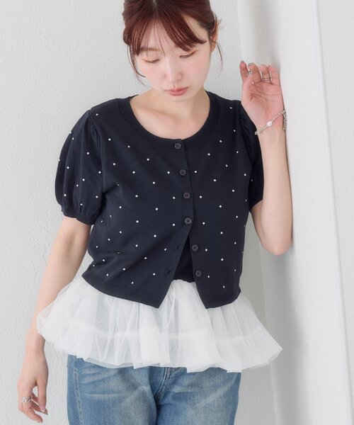 tシャツ 「ドット＆無地」バレリーナチュールSET レディースの画像