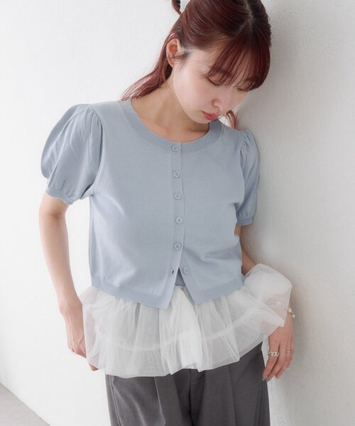 tシャツ 「ドット＆無地」バレリーナチュールSET レディースの画像