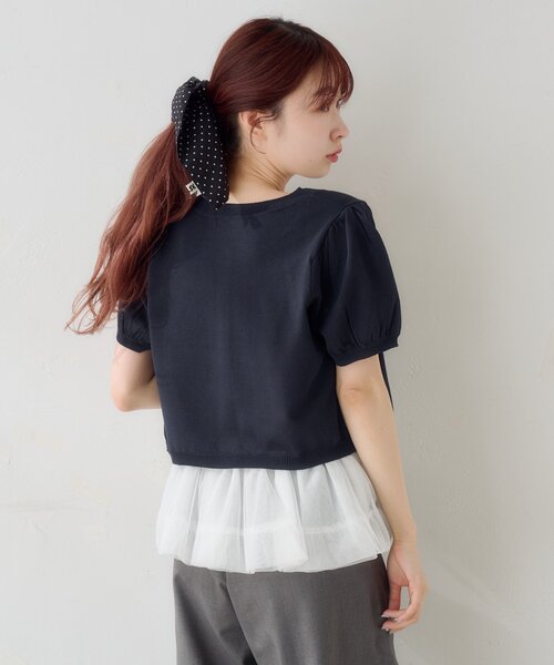 tシャツ 「ドット＆無地」バレリーナチュールSET レディースの画像
