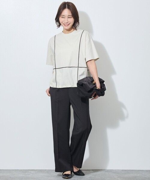 パンツ センタープレス入り1タックパンツ レディース | ブランド登録なし | 10