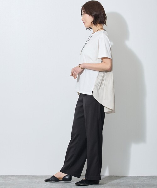 パンツ センタープレス入り1タックパンツ レディース | ブランド登録なし | 13
