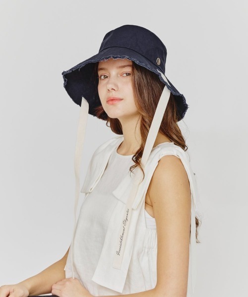 「Chapeau d' O」 ハット M/57.5cm ネイビー レディース_画像3