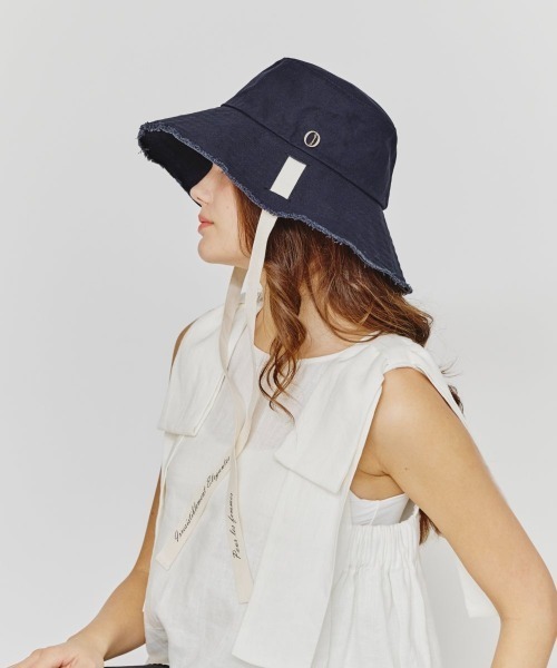 「Chapeau d' O」 ハット M/57.5cm ネイビー レディース_画像5