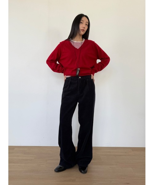 「Didot.showroom」 長袖カットソー FREE レッド レディース_画像9
