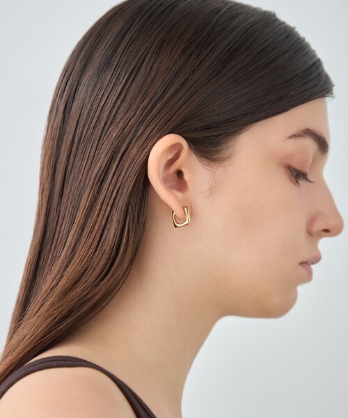 ete（エテ） ピアス 「オブジェ」 スクエア ピアス レディース