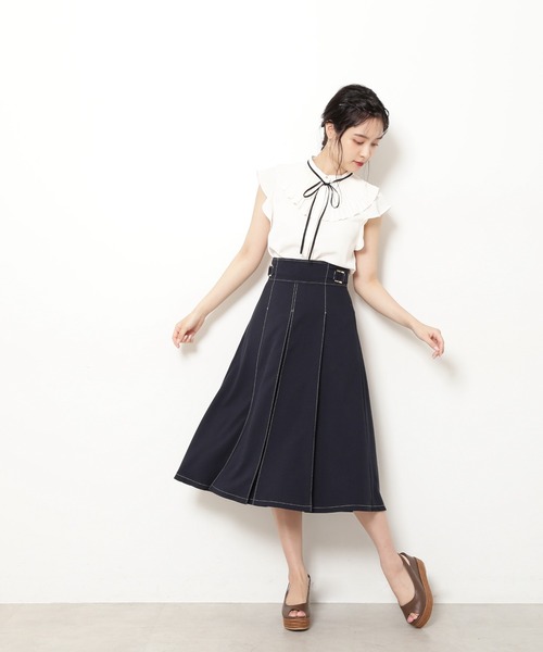 「JILL by JILL STUART」 フレアスカート SMALL ネイビー レディース_画像8
