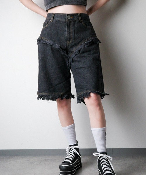 PAMEO POSE（パメオ ポーズ） ハーフパンツ ジーンズ デニム デニム