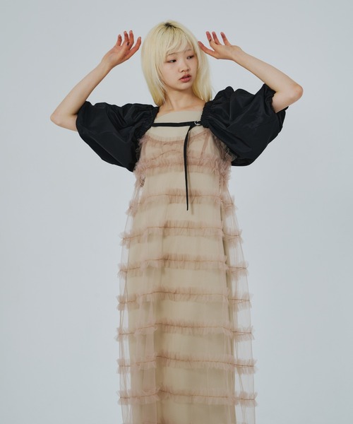 ANDRESD キャミソールワンピース S ベージュ レディース : ZOZOTOWN