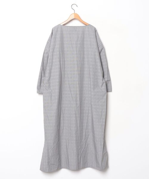 「ATON」 長袖ワンピース 2 グレー レディース_画像2