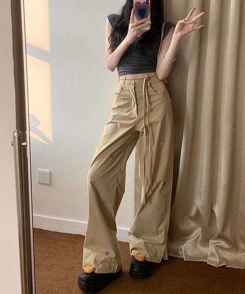 「gossip!ロサンゼルス」 カーゴパンツ S ベージュ レディース_画像4