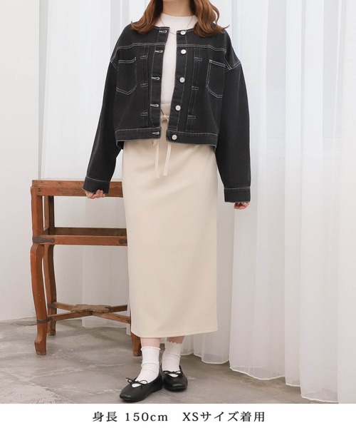 「mil」 デニムジャケット X-SMALL ネイビー レディース_画像9