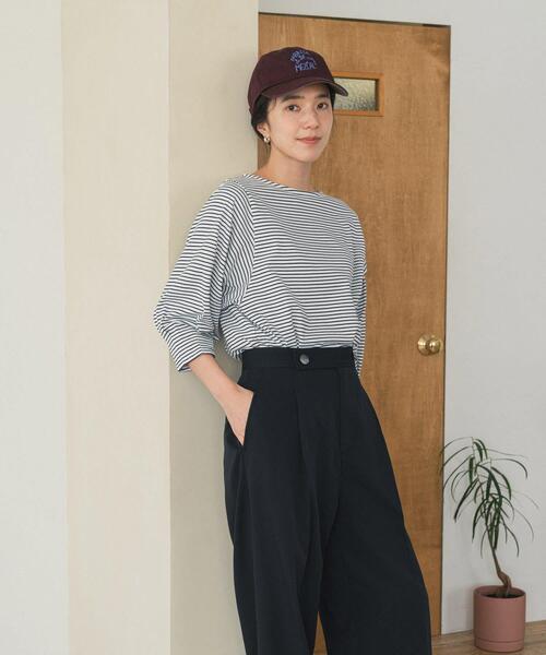 美品✨アーツアンドサイエンス 総柄　ボーダー　ブラウス　ゆったり　1サイズ URBAN RESEARCH DOORS（アーバンリサーチドアーズ） tシャツ タック