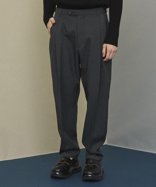 UNITED TOKYO パンツ スラックス チェックサイドシームレス