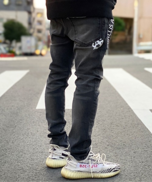 GALLIS ADDICTION パンツ デニム ジーンズ GA MESSAGE DENIM