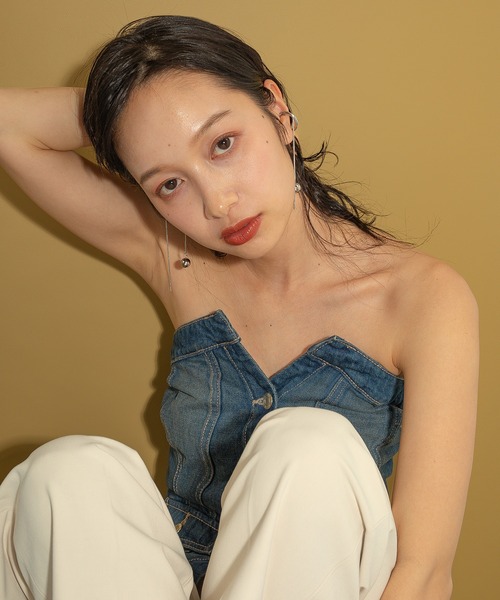 voov イヤーカフ 「金属アレルギー対応」ボールチェーンロング