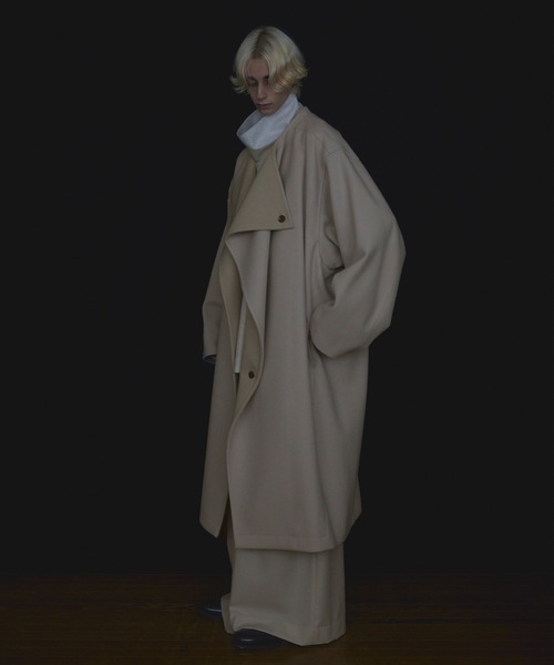 ジャケット・アウター DRAPE COAT ato DRAPE COAT/BLACK | ato AOYAMA