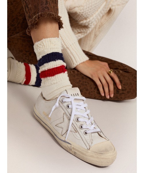 スニーカー GOLDEN GOOSE V-star2 sneakers white leather レディースの画像