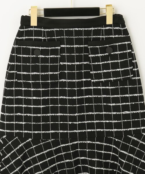 GRACE CONTINENTAL スカート シャイニーツイードスカート