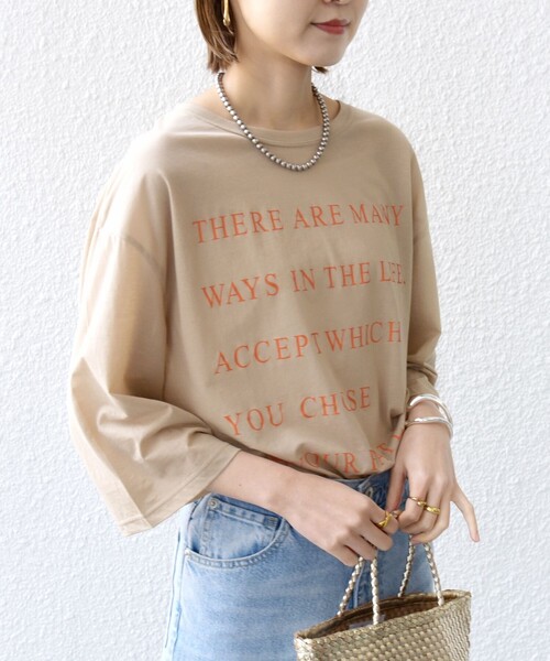 tシャツ ロゴプリント７分袖プルオーバー レディース Amazon | [ロゴスパーク] レディース OE天竺バックプリント7分袖